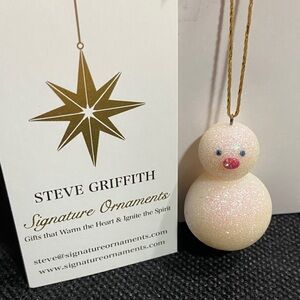 Sparkling Snowman Ornament